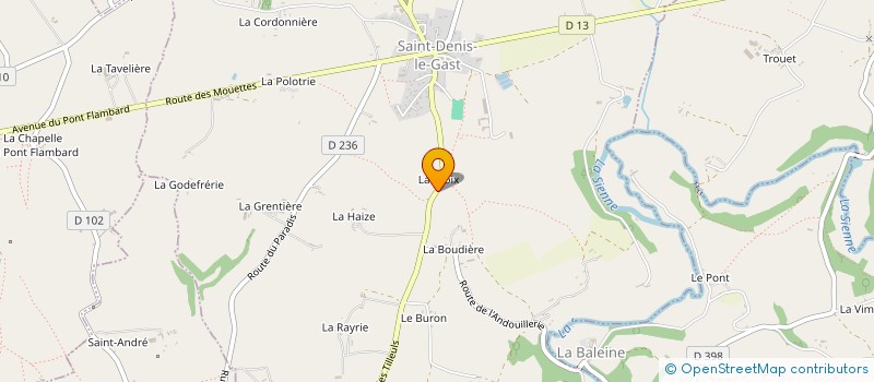 localisation de l'entreprise MONSIEUR JEREMY DUFAY  SAINT-DENIS-LE-GAST