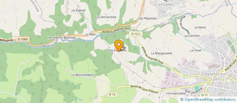 localisation de l'entreprise MONSIEUR JEREMY DUMON à CHAZELLES-SUR-LYON