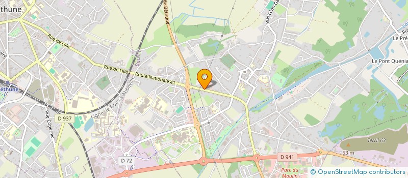 localisation de l'entreprise MONSIEUR JEREMY DUPAS  BEUVRY