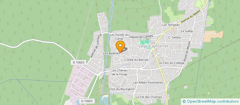 localisation de l'entreprise MONSIEUR JEREMY DUPUCH à LEGE-CAP-FERRET