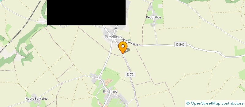 localisation de l'entreprise MONSIEUR JEREMY DUPUY  PREVILLERS