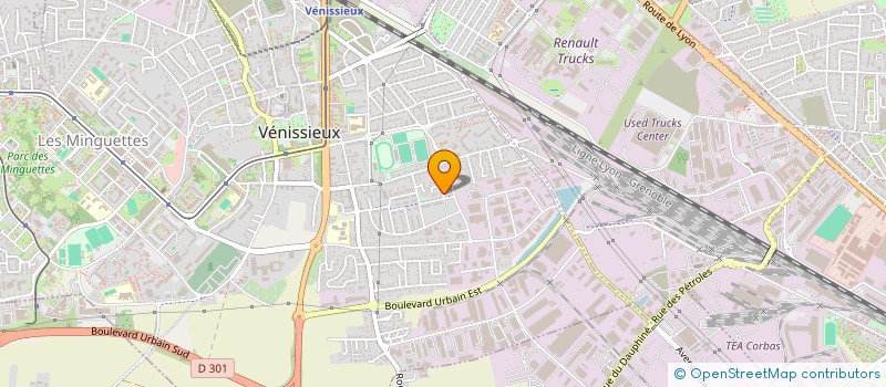localisation de l'entreprise MONSIEUR JEREMY DURA  VENISSIEUX