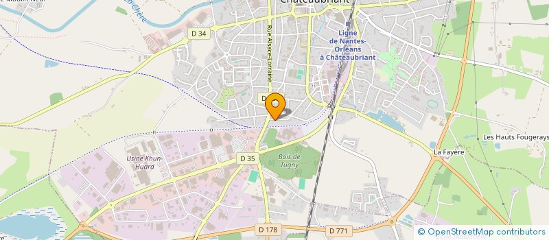 localisation de l'entreprise MONSIEUR JEREMY DURAN  CHATEAUBRIANT