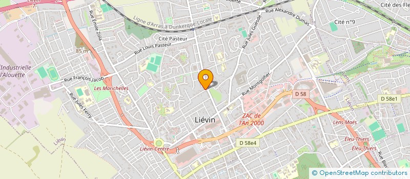 localisation de l'entreprise MONSIEUR JEREMY DURIEZ  LIEVIN