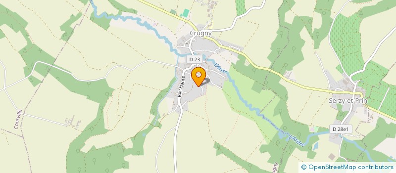 localisation de l'entreprise MONSIEUR JEREMY EMERY  CRUGNY