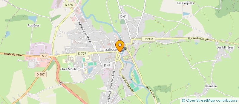 localisation de l'entreprise MONSIEUR JEREMY ESPINASSE  LAPALISSE