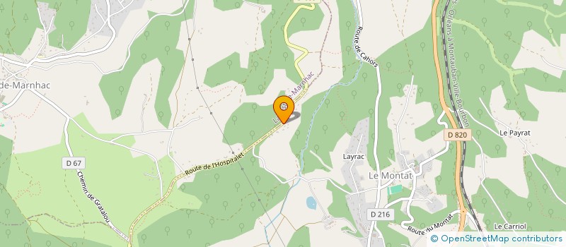 localisation de l'entreprise MONSIEUR JEREMY ESTRADA  LE MONTAT