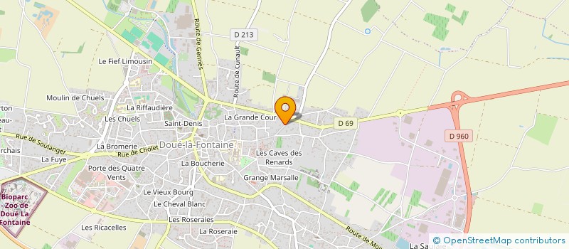 localisation de l'entreprise MONSIEUR JEREMY EVAIN  DOUE-EN-ANJOU