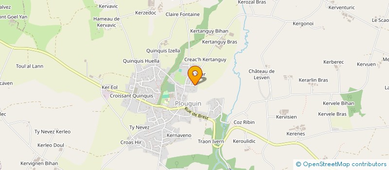 localisation de l'entreprise MONSIEUR JEREMY EVEN  LANNILIS