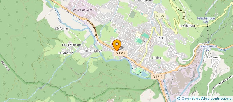 localisation de l'entreprise MONSIEUR JEREMY FANTONE  UGINE