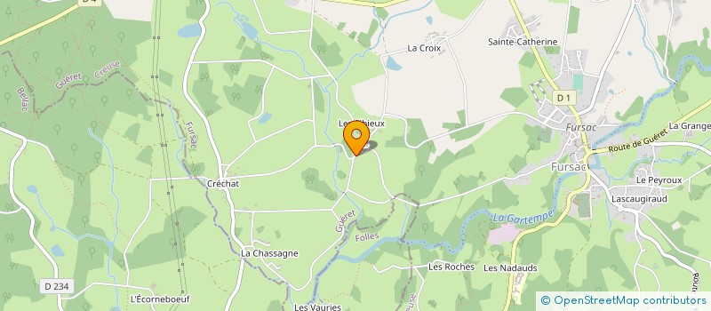 localisation de l'entreprise MONSIEUR JEREMY FAUGERON  FURSAC