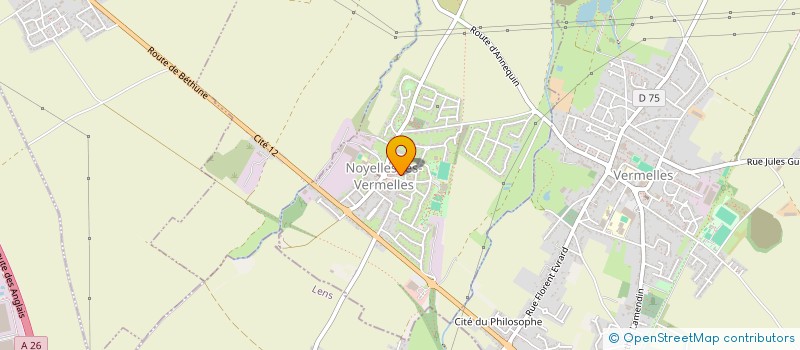 localisation de l'entreprise MONSIEUR JEREMY FAUQUENOIS  NOYELLES-LES-VERMELLES