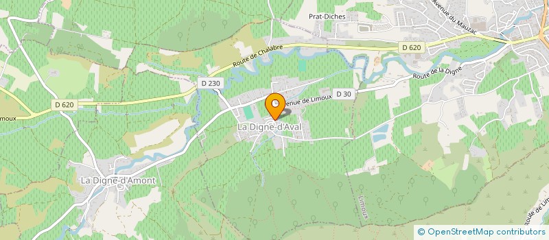 localisation de l'entreprise MONSIEUR JEREMY FAURE  LA DIGNE-D'AVAL