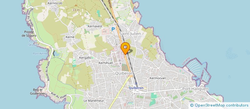 localisation de l'entreprise MONSIEUR JEREMY FAURE-BRAC  QUIBERON