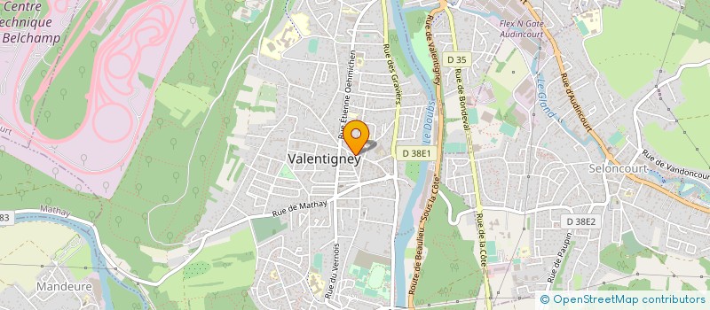 localisation de l'entreprise MONSIEUR JEREMY FAUTSCH à VALENTIGNEY