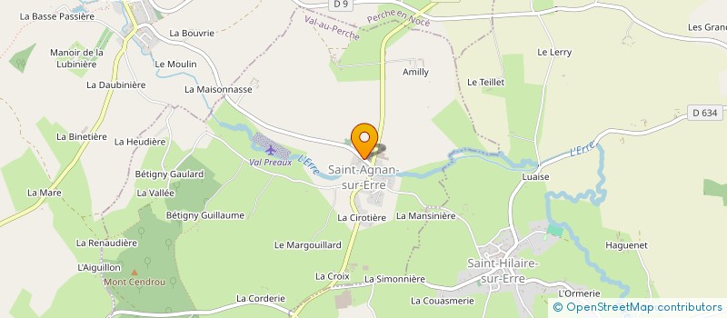 localisation de l'entreprise MONSIEUR JEREMY FAUVEAU à PERCHE EN NOCE