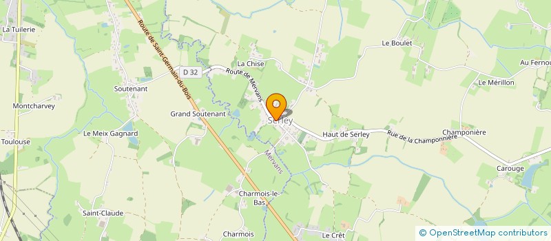 localisation de l'entreprise MONSIEUR JEREMY FEVRE  SERLEY