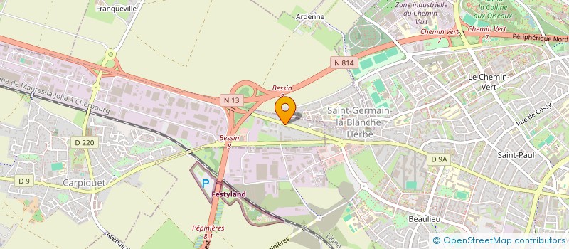 localisation de l'entreprise MONSIEUR JEREMY FLAUSS  CARPIQUET