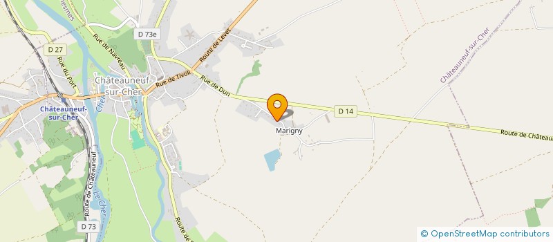 localisation de l'entreprise MONSIEUR JEREMY FLICK  CHATEAUNEUF-SUR-CHER