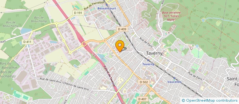 localisation de l'entreprise MONSIEUR JEREMY FLORENT  TAVERNY