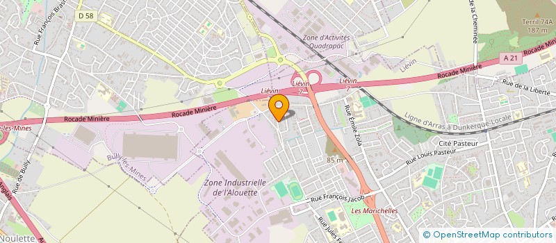 localisation de l'entreprise MONSIEUR JEREMY FLORENT  LIEVIN