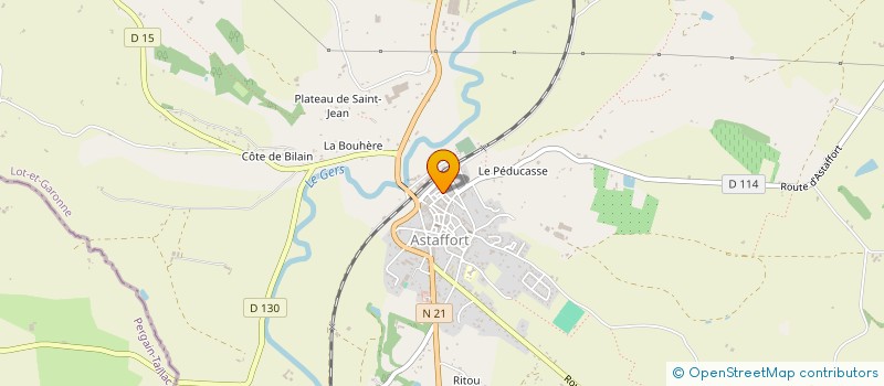 localisation de l'entreprise MONSIEUR JEREMY FLORES à ASTAFFORT