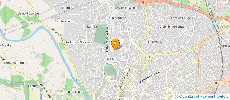 localisation de l'entreprise MONSIEUR JEREMY FOUISSAC  BEZIERS