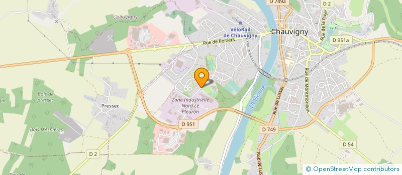 localisation de l'entreprise MONSIEUR JEREMY FRADET à CHAUVIGNY
