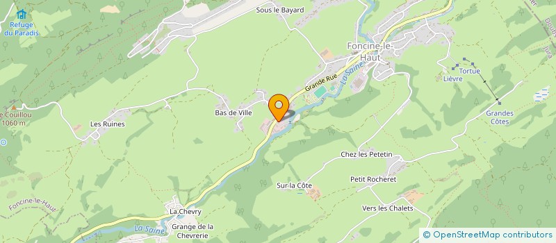 localisation de l'entreprise MONSIEUR JEREMY FRAGNIERE  FONCINE-LE-HAUT