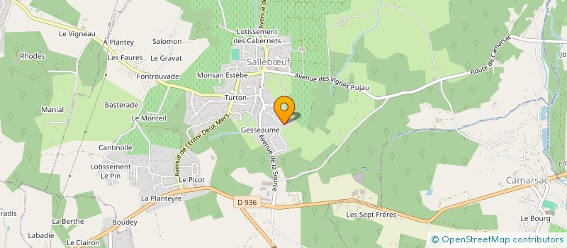 localisation de l'entreprise MONSIEUR JEREMY FRAYSSE  SALLEBUF