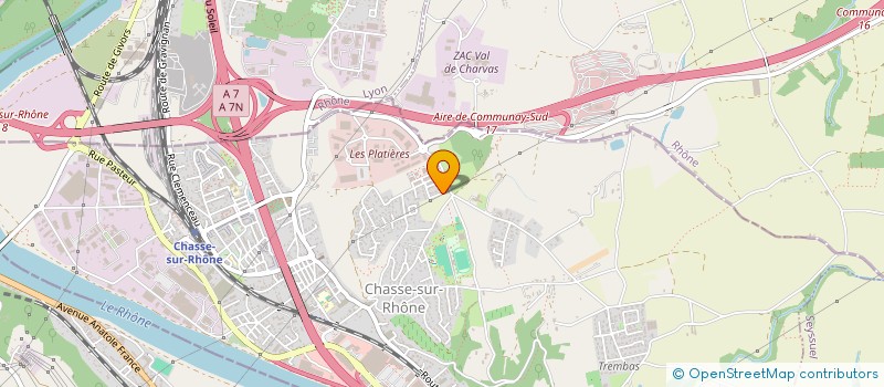 localisation de l'entreprise MONSIEUR JEREMY FREON-LEGROS à CHASSE-SUR-RHONE