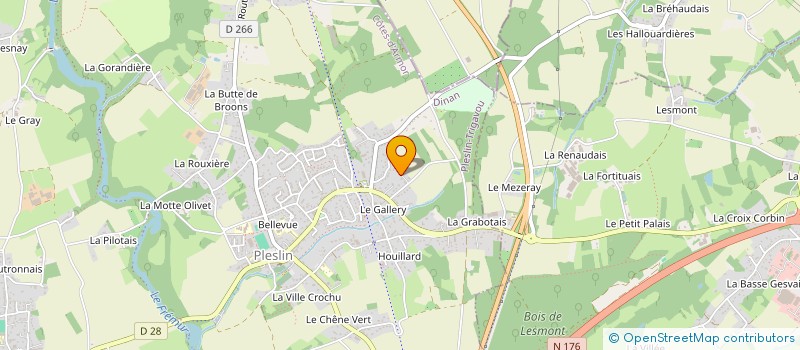 localisation de l'entreprise MONSIEUR JEREMY FRIN  PLESLIN-TRIGAVOU