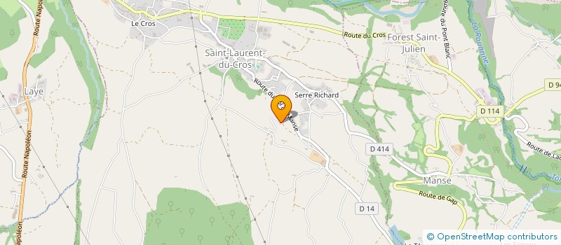 localisation de l'entreprise MONSIEUR JEREMY GABRIEL  SAINT-LAURENT-DU-CROS