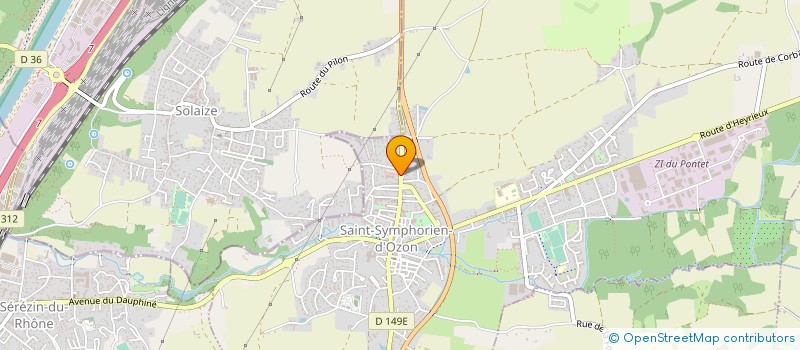localisation de l'entreprise MONSIEUR JEREMY GAMMET  SAINT-SYMPHORIEN-D'OZON