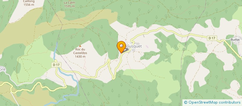 localisation de l'entreprise MONSIEUR JEREMY GAU  LE BOUSQUET