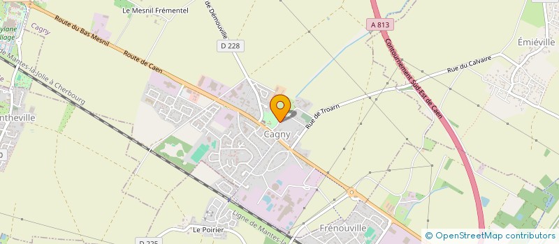 localisation de l'entreprise MONSIEUR JEREMY GAUCHE  CAGNY