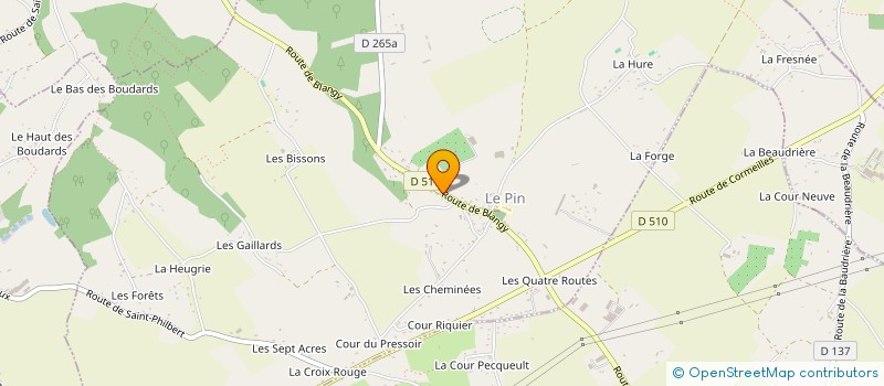 localisation de l'entreprise MONSIEUR JEREMY GAUCLIN  LE PIN