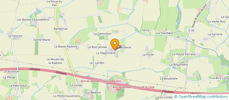 localisation de l'entreprise MONSIEUR JEREMY GAUDIN à LOIREAUXENCE