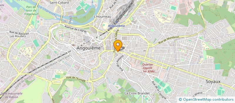 localisation de l'entreprise MONSIEUR JEREMY GAUTHIER à ANGOULEME