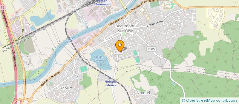 localisation de l'entreprise MONSIEUR JEREMY GAZE  BEAUMONT-SUR-OISE