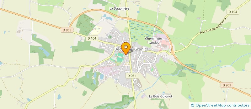 localisation de l'entreprise MONSIEUR JEREMY GENDREAU  BECON-LES-GRANITS