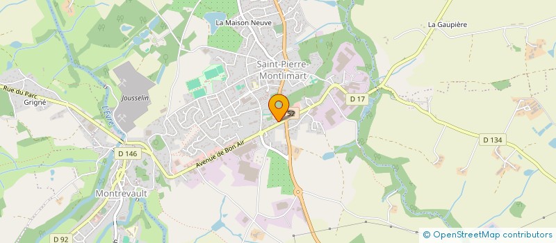 localisation de l'entreprise MONSIEUR JEREMY GILBERT à MONTREVAULT-SUR-EVRE