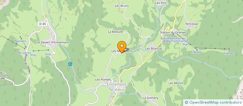 localisation de l'entreprise MONSIEUR JEREMY GIROD à ENTREMONT-LE-VIEUX