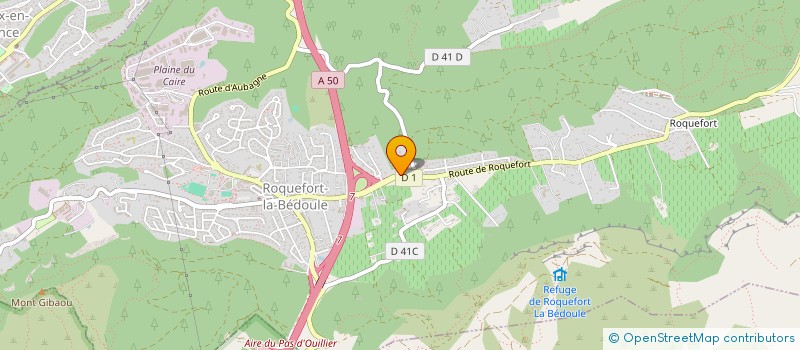 localisation de l'entreprise MONSIEUR JEREMY GIUSTI  ROQUEFORT-LA-BEDOULE