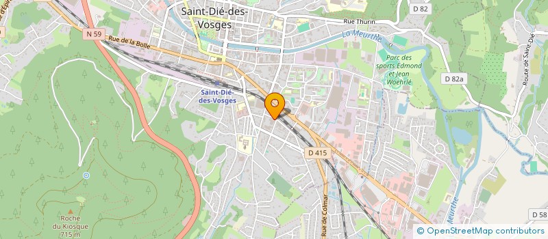 localisation de l'entreprise MONSIEUR JEREMY GLAY à SAINT-DIE-DES-VOSGES