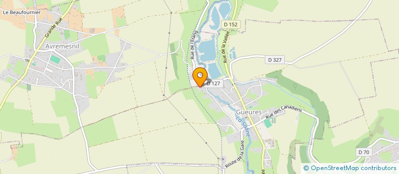 localisation de l'entreprise MONSIEUR JEREMY GODARD  GUEURES