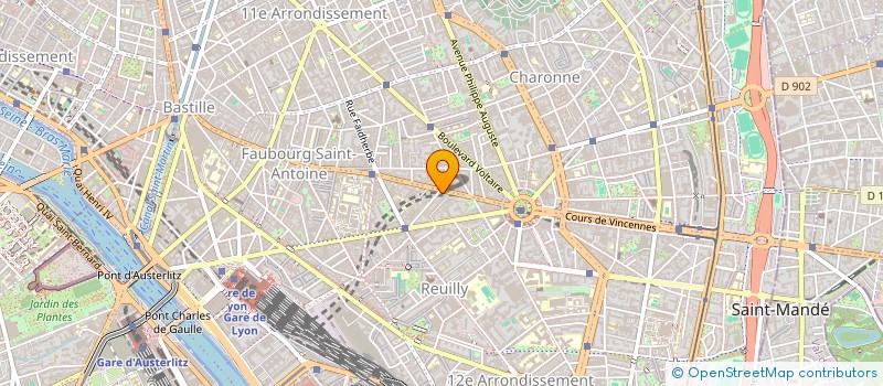 localisation de l'entreprise MONSIEUR JEREMY GODDARD  PARIS 12