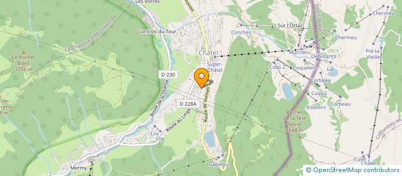 localisation de l'entreprise MONSIEUR JEREMY GORDON  CHATEL