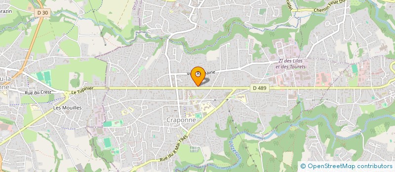 localisation de l'entreprise MONSIEUR JEREMY GOULIER  CRAPONNE