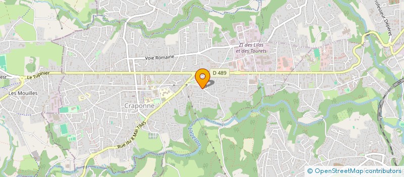 localisation de l'entreprise MONSIEUR JEREMY GRANIERI  CRAPONNE